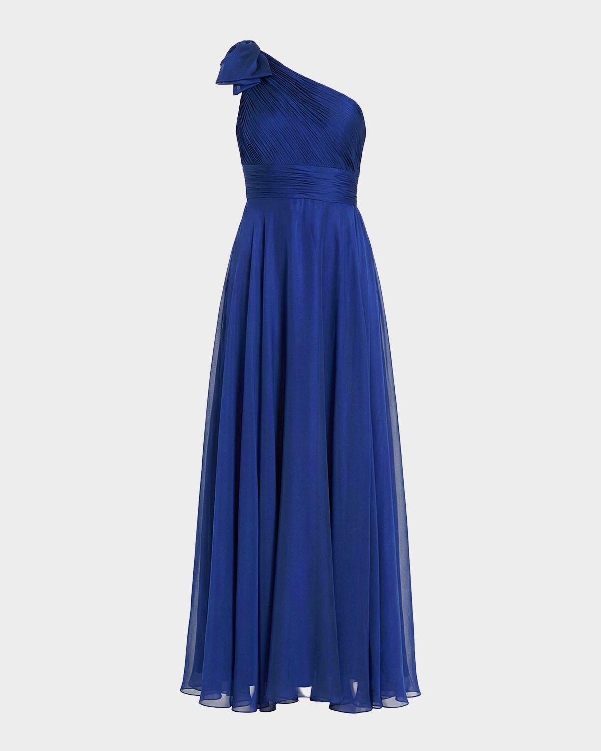 Mac Duggal Pleated One-Shoulder Gown | Thumbnail 6