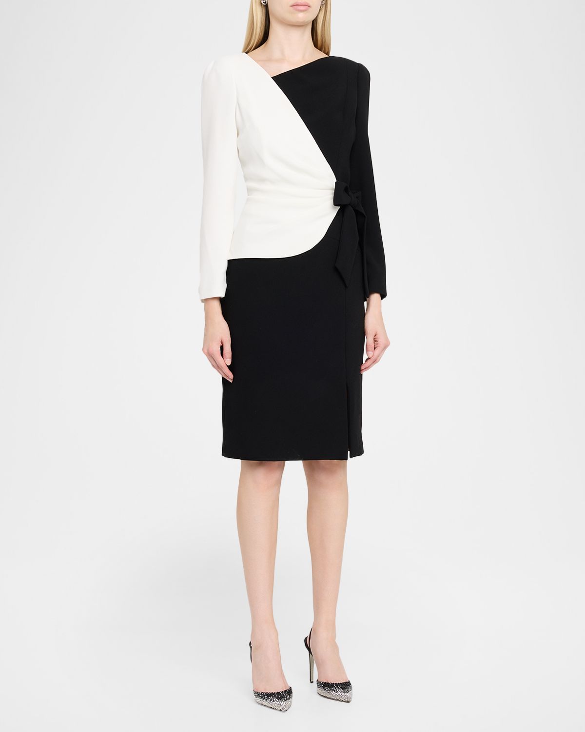 Rickie Freeman for Teri Jon Two-Tone Crepe Sheath Dress | Thumbnail 4 Rickie Freeman for Teri Jon Two-Tone Crepe Sheath Dress | Thumbnail 4