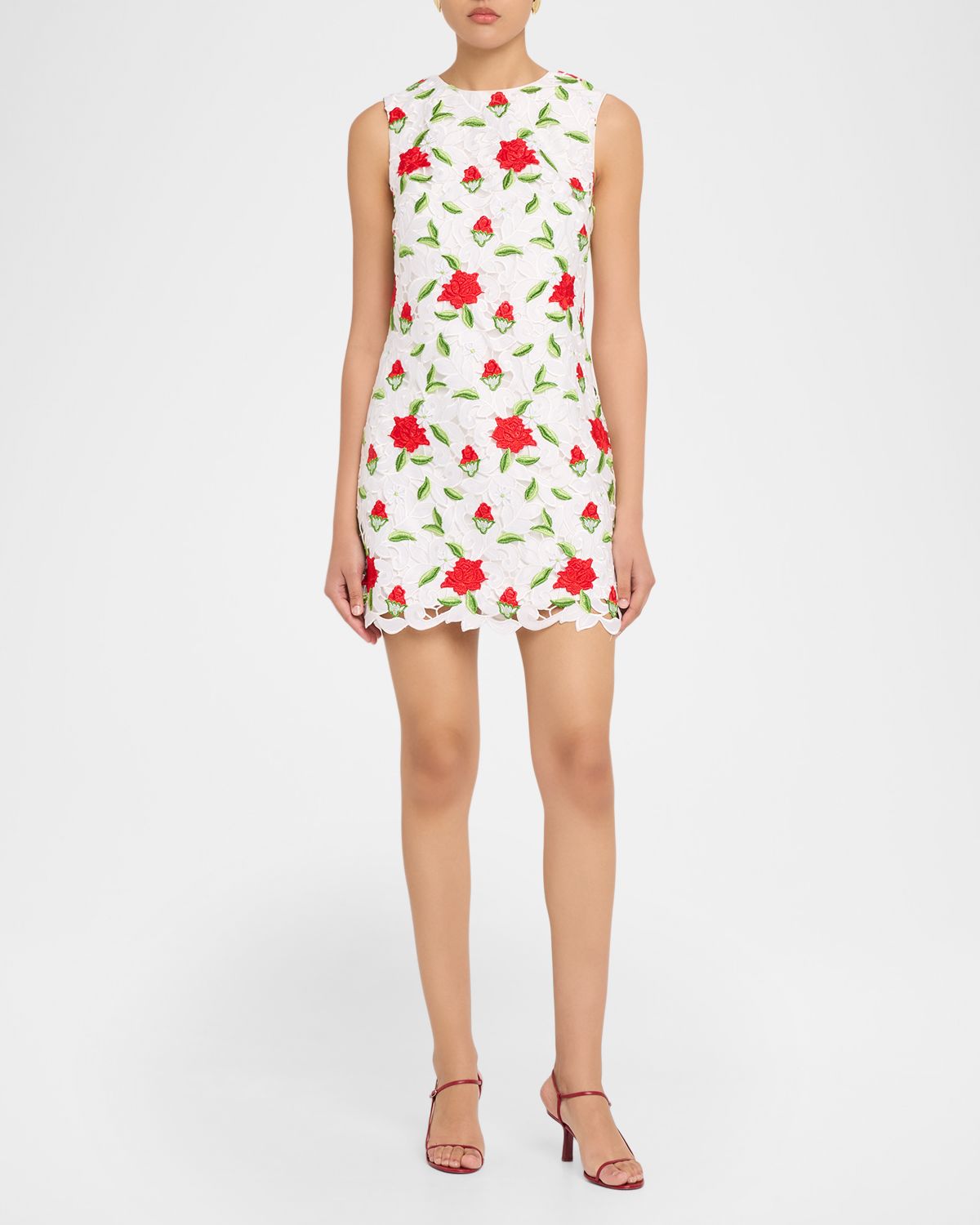 Milly Ivette Embroidered Mini Dress