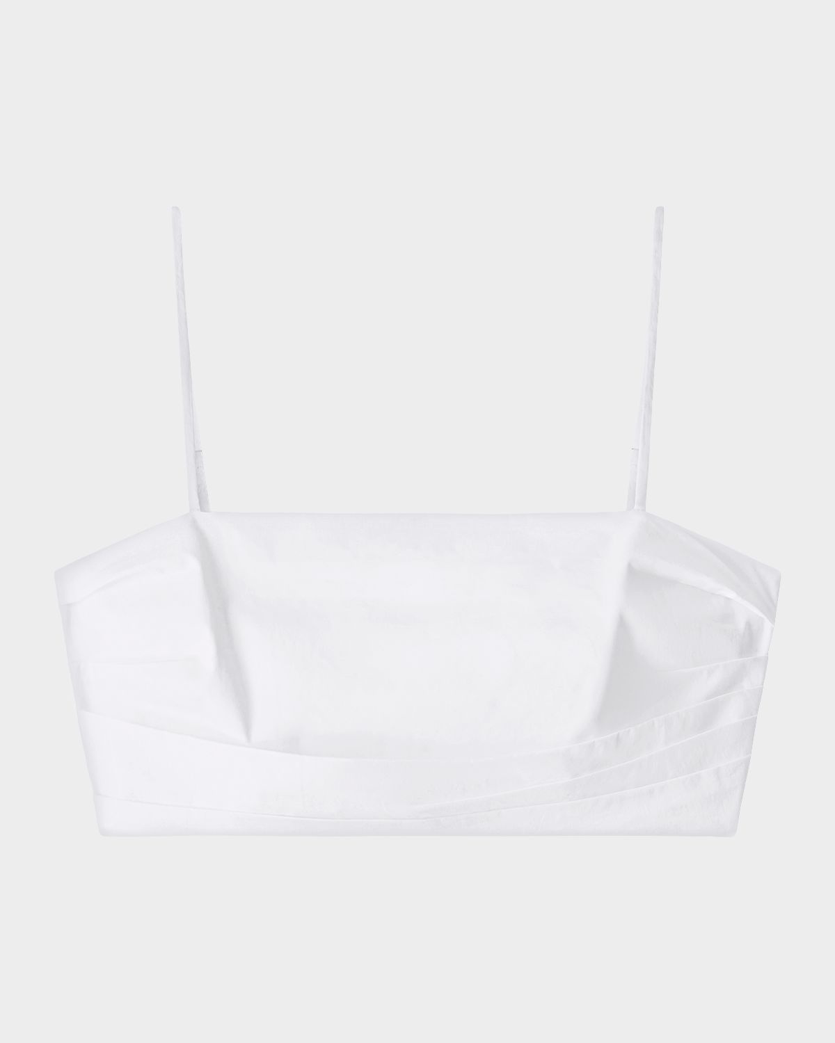 STAUD Lorenzo Gathered Crop Top