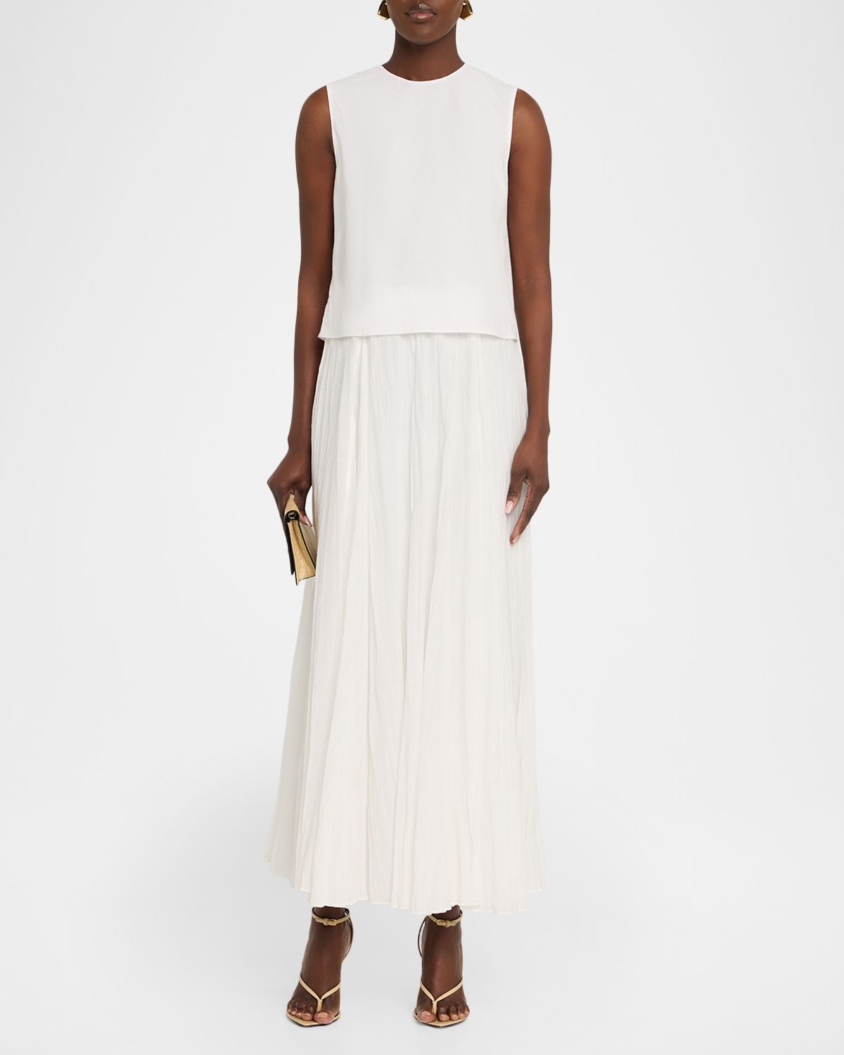 Vince Linen Crewneck Top