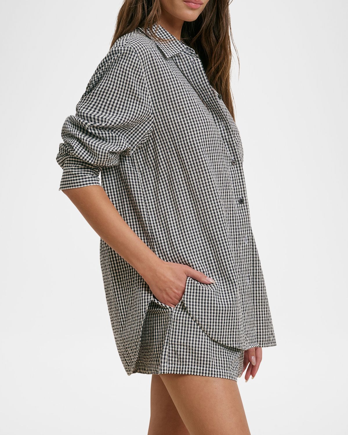 Favorite Daughter Gingham Cotton Boyfriend Shirt | Thumbnail 4 Favorite Daughter Gingham Cotton Boyfriend Shirt | Thumbnail 4