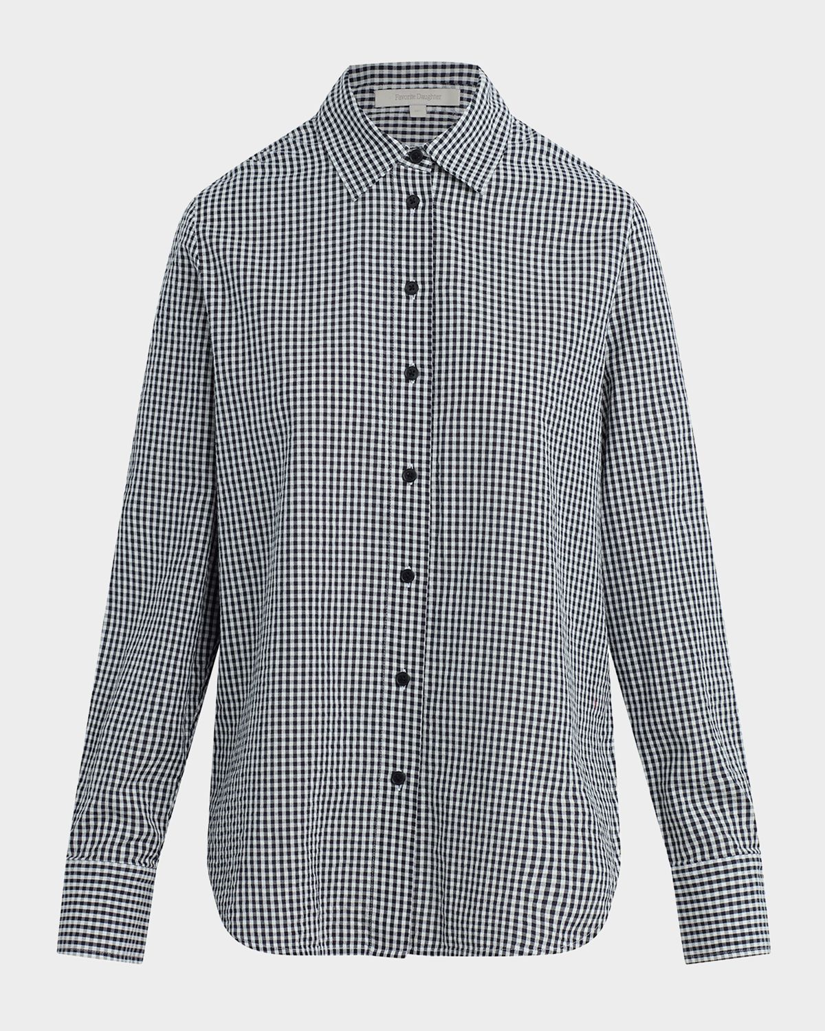 Favorite Daughter Gingham Cotton Boyfriend Shirt