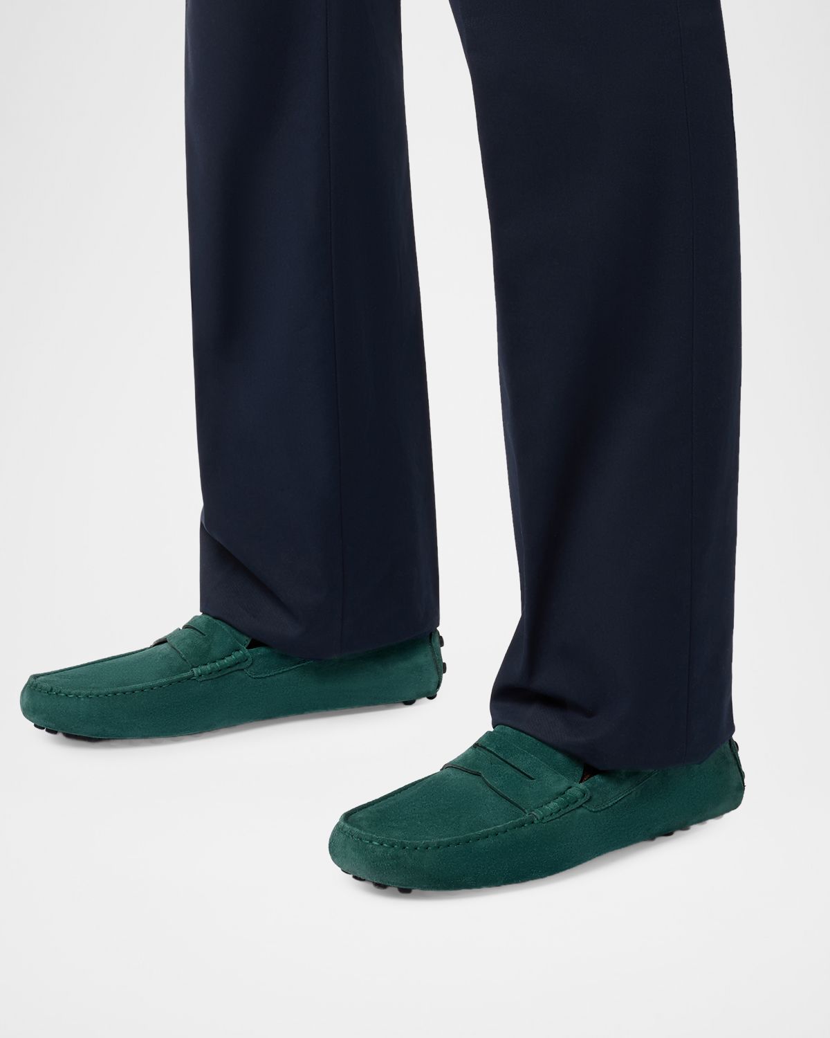 Tod 's Men 's Suede Gommino Driving Loafers | Thumbnail 7 Tod 's Men 's Suede Gommino Driving Loafers | Thumbnail 7