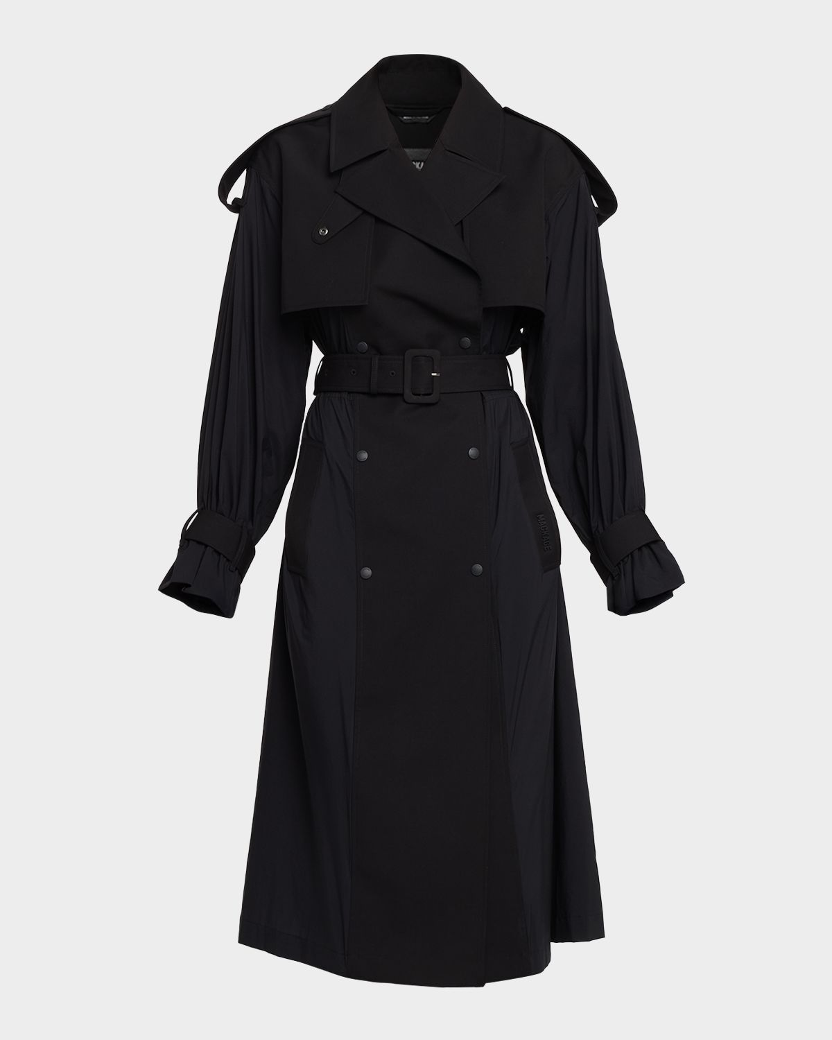 Mackage Zonomi Double-Breasted Twill Trench Coat