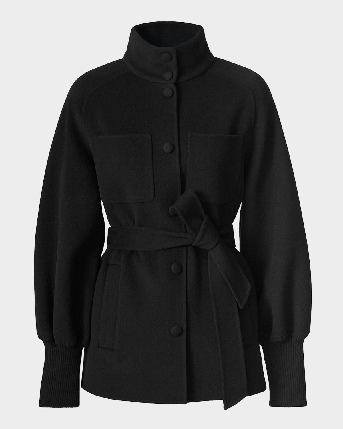 Mackage Shania Belted Double-Face Wool Jacket
