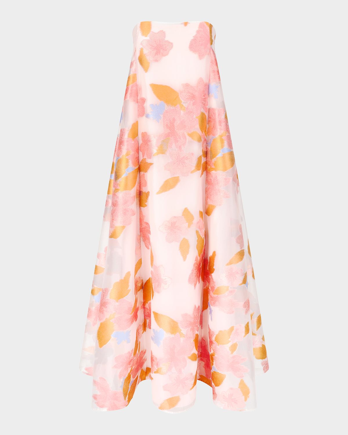 STAUD Allyson Floral Jacquard Organza Dress