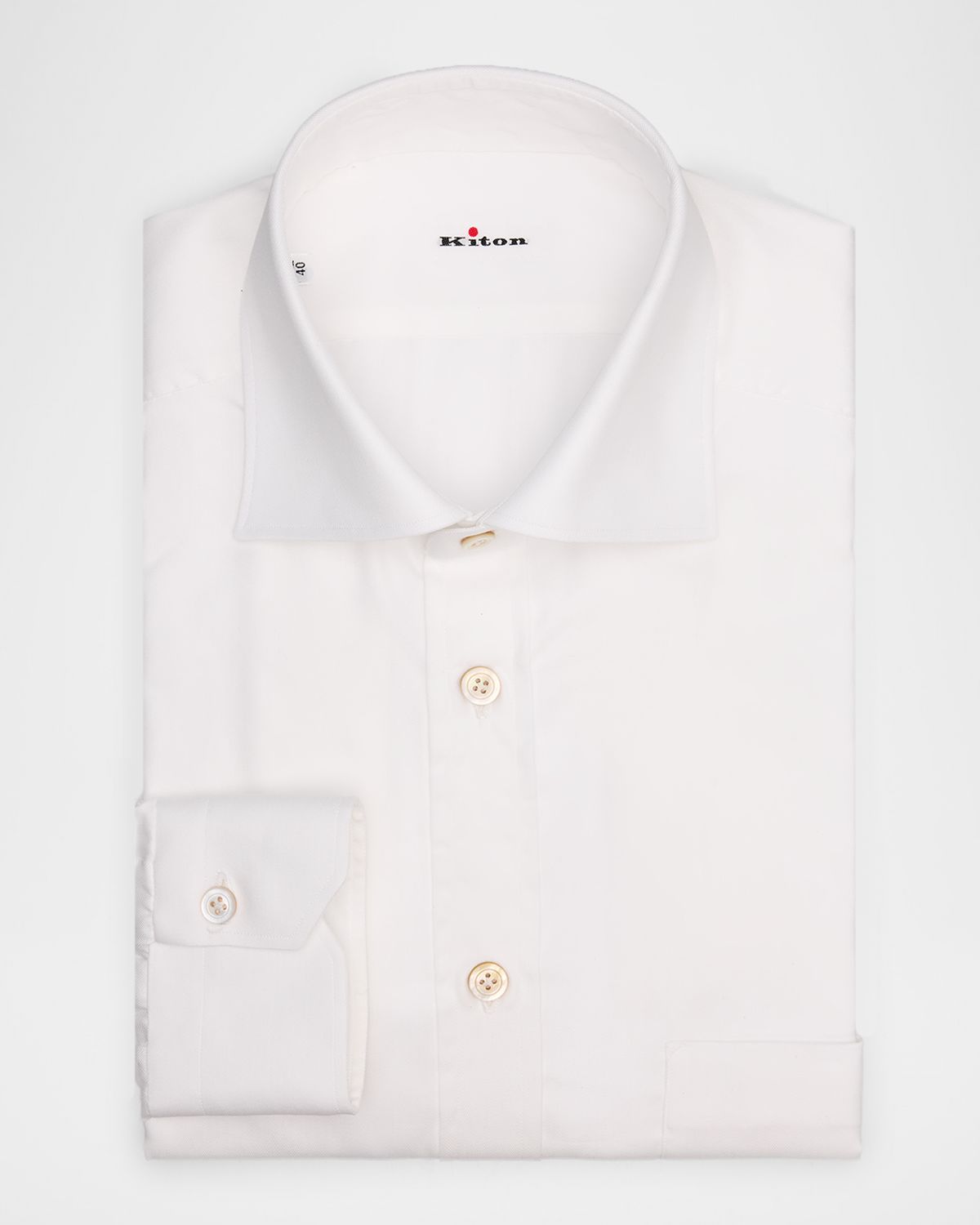 Kiton Men 's Cotton Chest-Pocket Dress Shirt - Women's Clothing