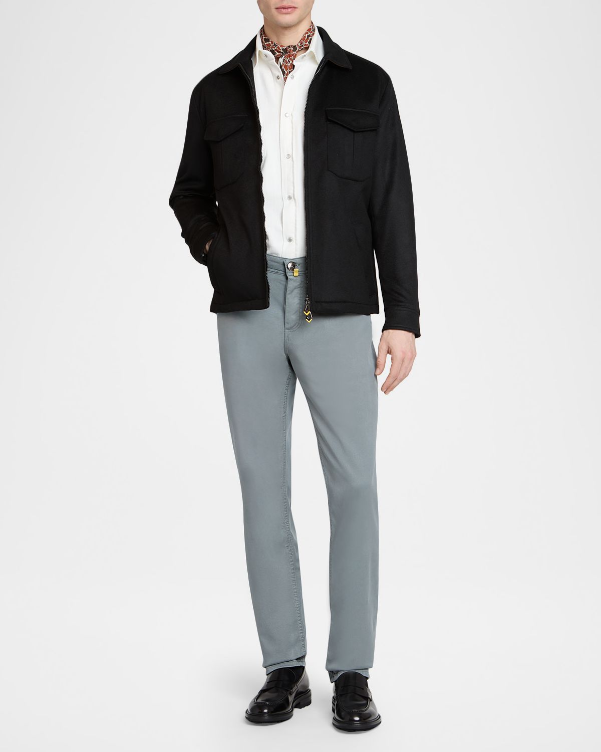 Sartorio Men 's Cotton Stretch Slim Five-Pocket Pants | Thumbnail 2 Sartorio Men 's Cotton Stretch Slim Five-Pocket Pants | Thumbnail 2