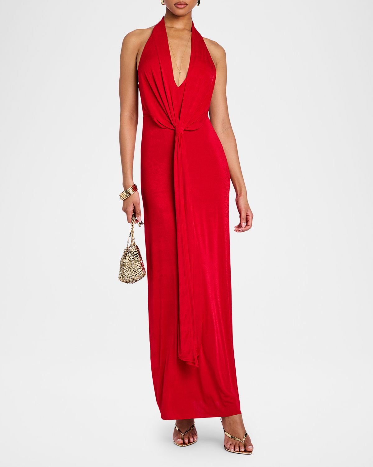 SEROYA Kayla Draped Jersey Maxi Dress | Thumbnail 2 SEROYA Kayla Draped Jersey Maxi Dress | Thumbnail 2