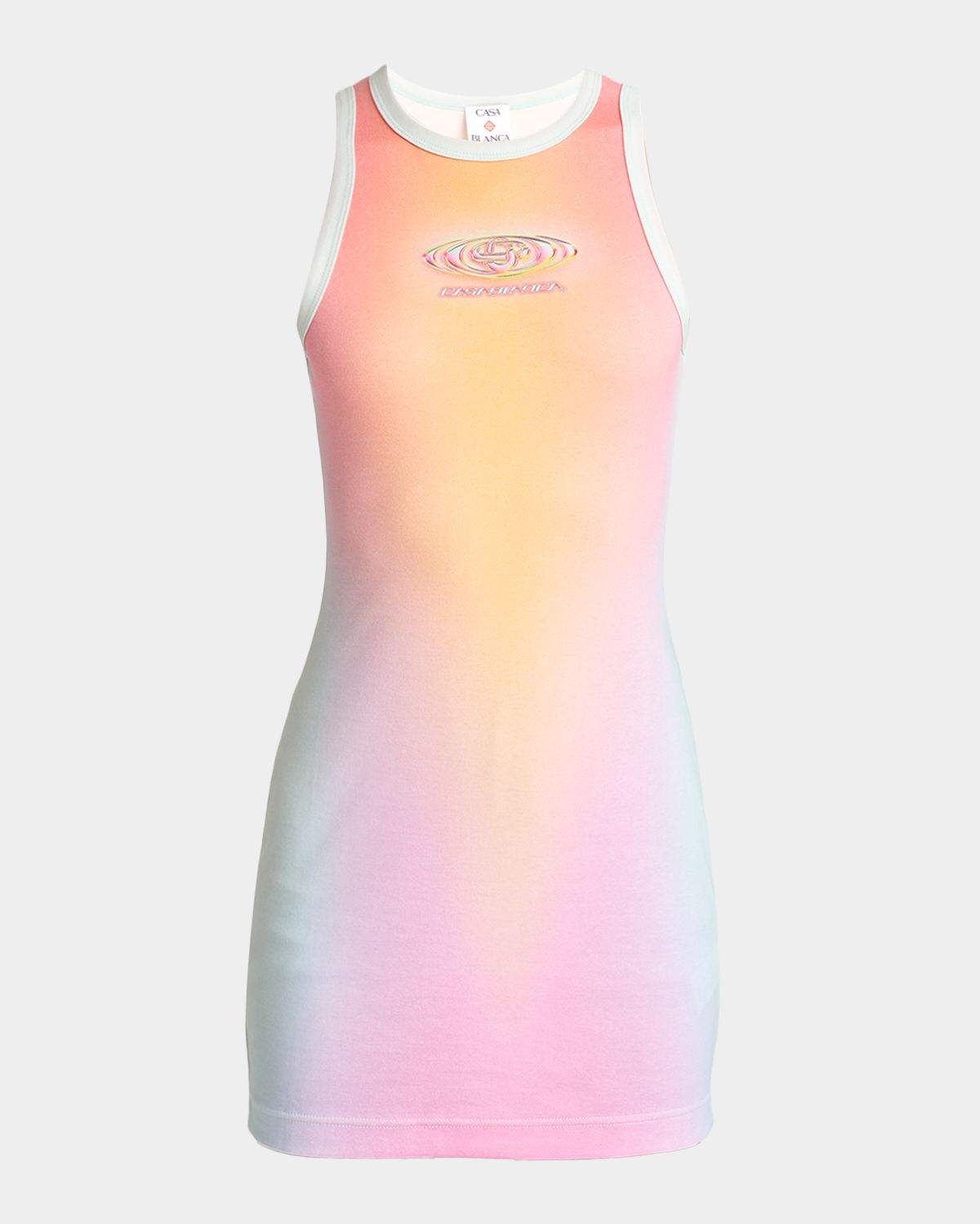 CASABLANCA AOP Printed Mini Tank Dress