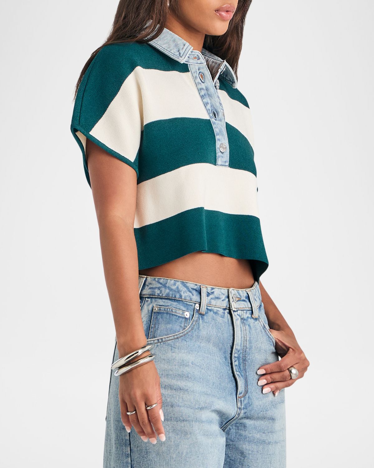 SEROYA Corsa Striped Cotton Top | Thumbnail 6