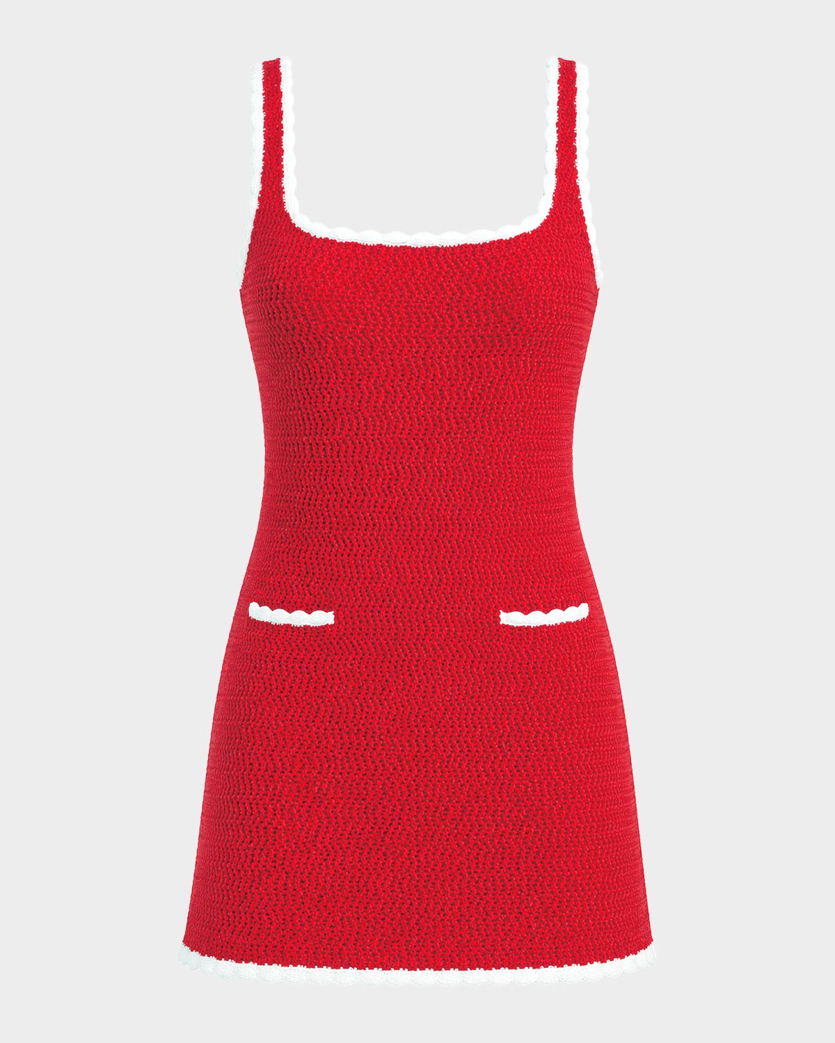 SEROYA Brianna Crochet Mini Dress