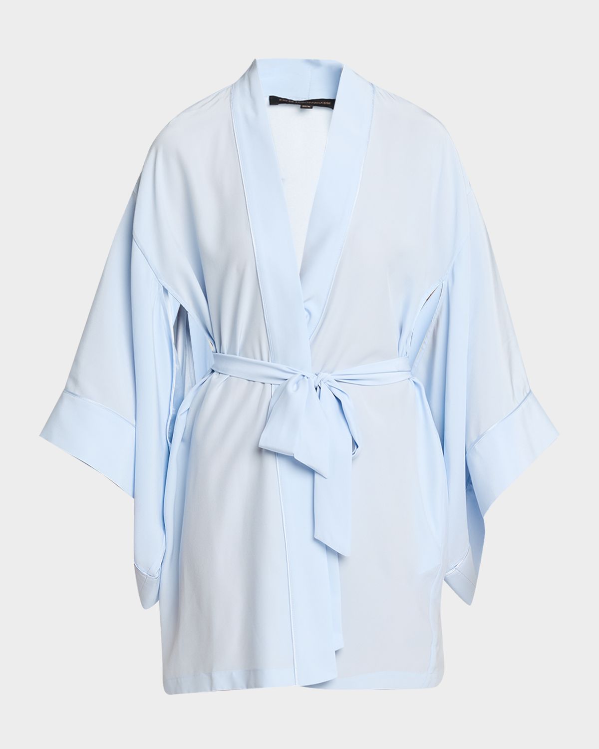 Kiki De Montparnasse Cutout-Sleeve Silk Charmeuse Kimono Robe | Thumbnail 6 Kiki De Montparnasse Cutout-Sleeve Silk Charmeuse Kimono Robe | Thumbnail 6