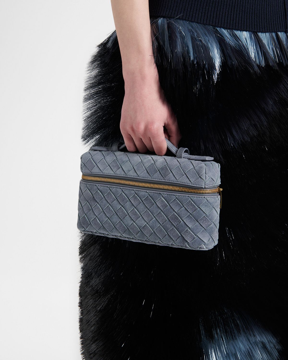 Bottega Veneta Bang Bang Suede Crossbody Vanity Bag