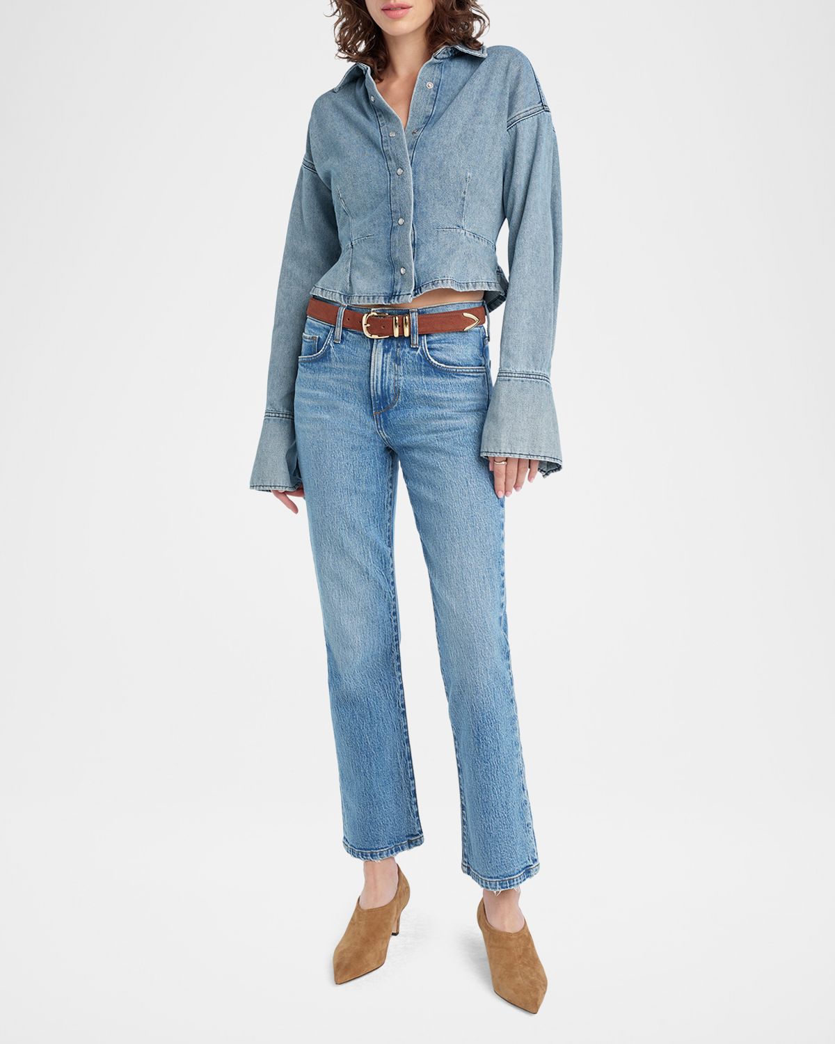 Favorite Daughter The Eyes on Me Denim Shirt