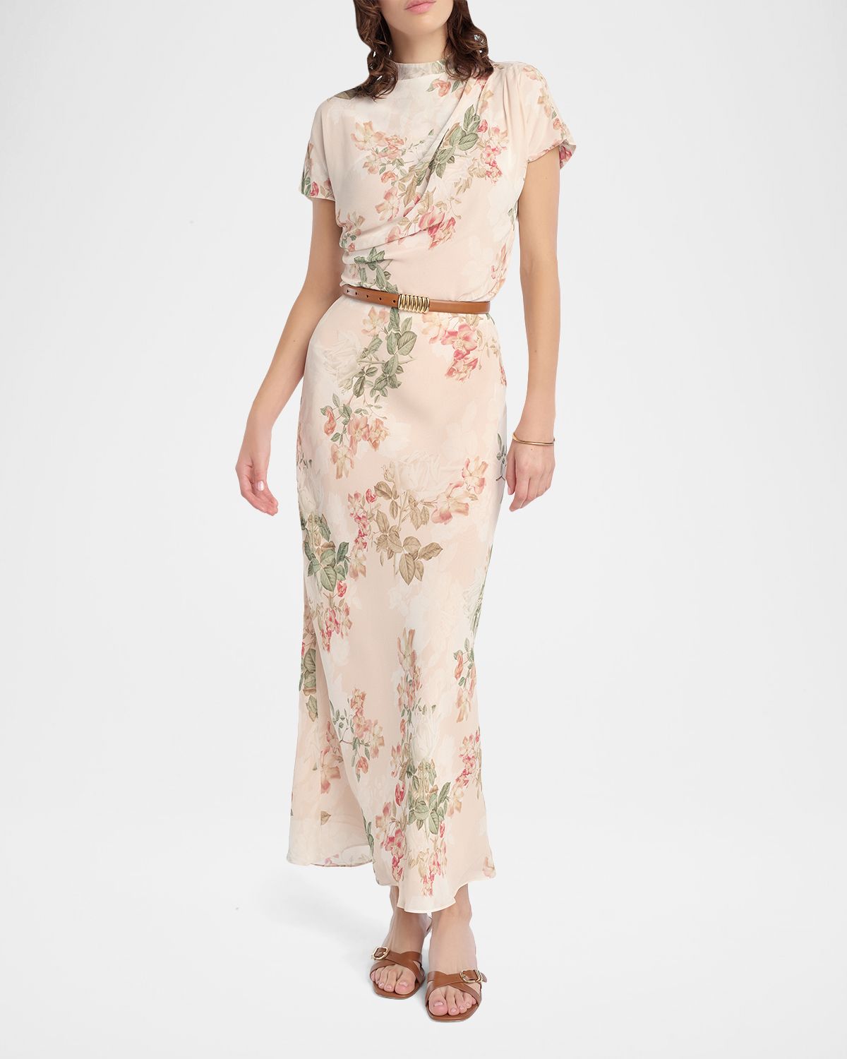 Favorite Daughter The Graceful Floral Draped Top