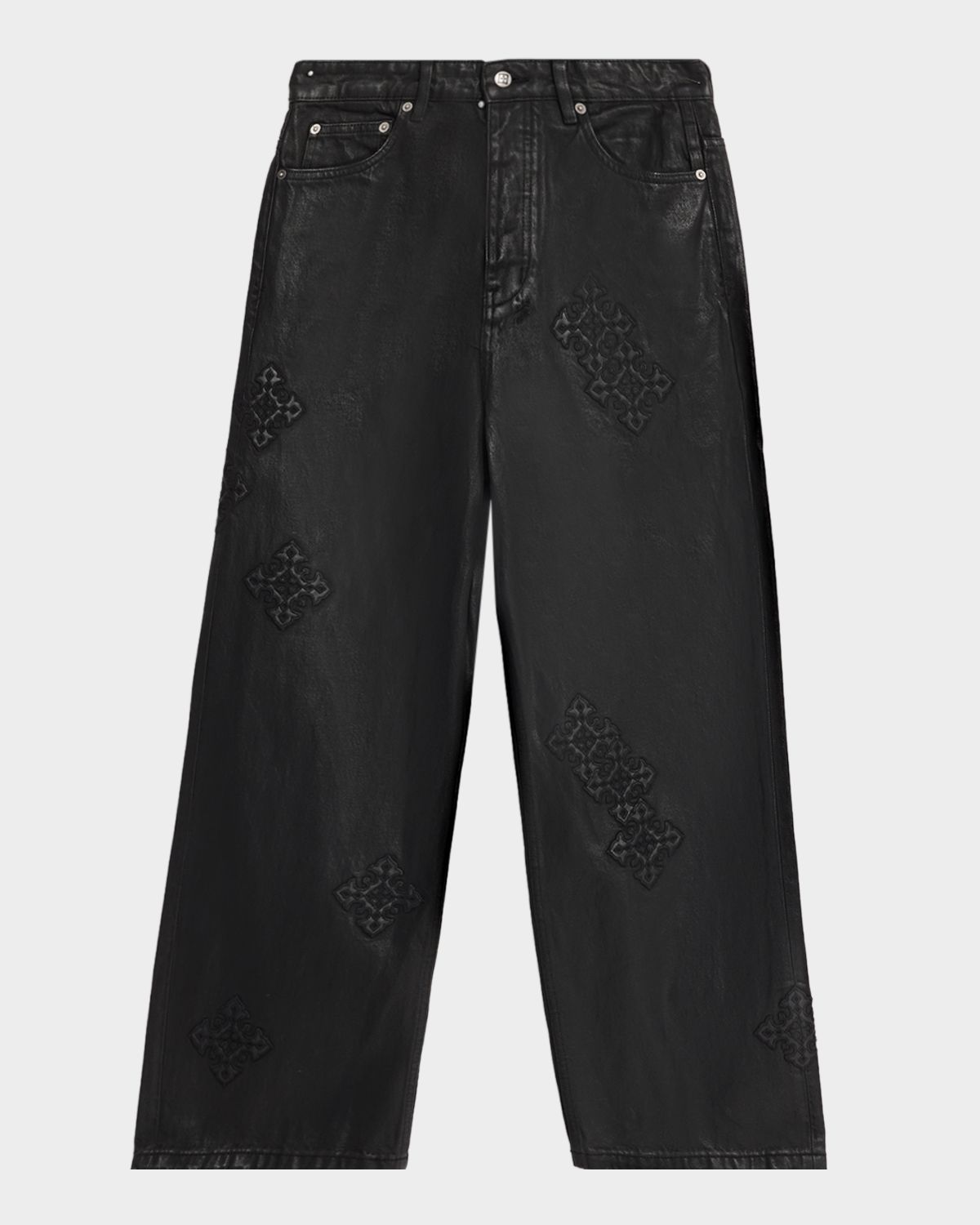 Ksubi Men 's Maxx Black Denim Straight-Leg Jeans