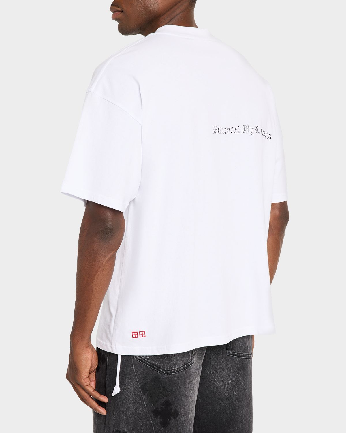 Ksubi Men 's Hbl Cotton Embroidered Heart Crewneck T-Shirt | Thumbnail 3