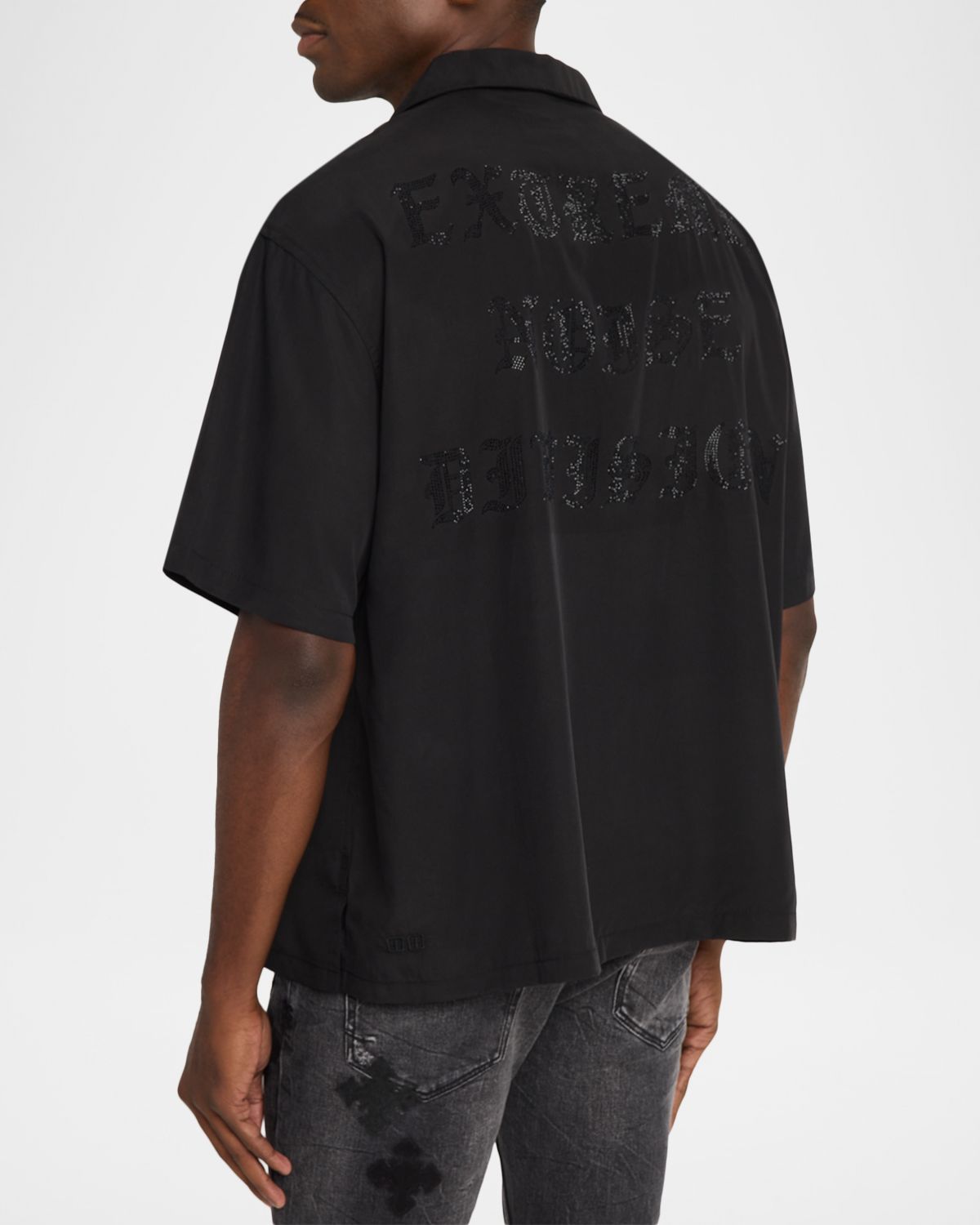Ksubi Men 's End Diner Cotton Embroidered Logo Short-Sleeve Shirt | Thumbnail 3 Ksubi Men 's End Diner Cotton Embroidered Logo Short-Sleeve Shirt | Thumbnail 3