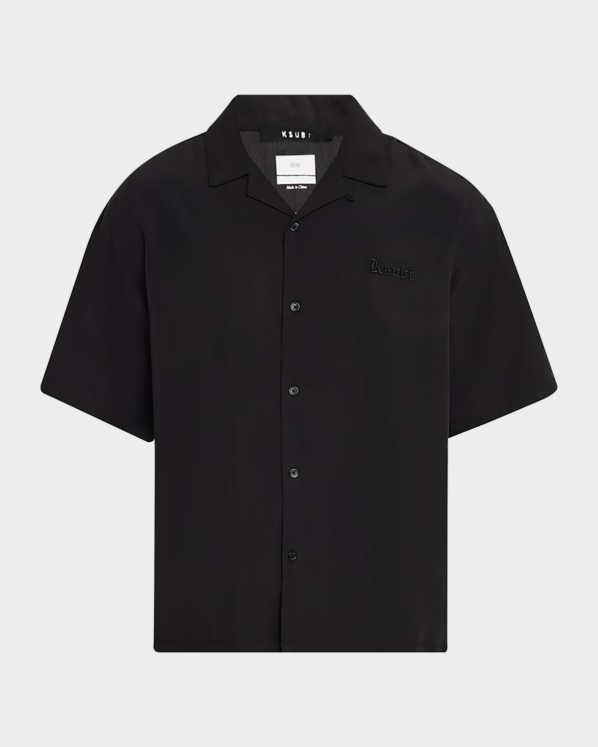 Ksubi Men 's End Diner Cotton Embroidered Logo Short-Sleeve Shirt