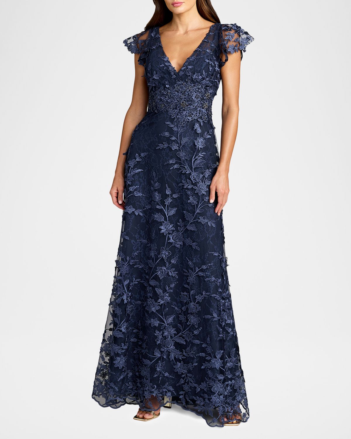 Mac Duggal Sequined Mesh Mermaid Gown | Thumbnail 5 Mac Duggal Sequined Mesh Mermaid Gown | Thumbnail 5