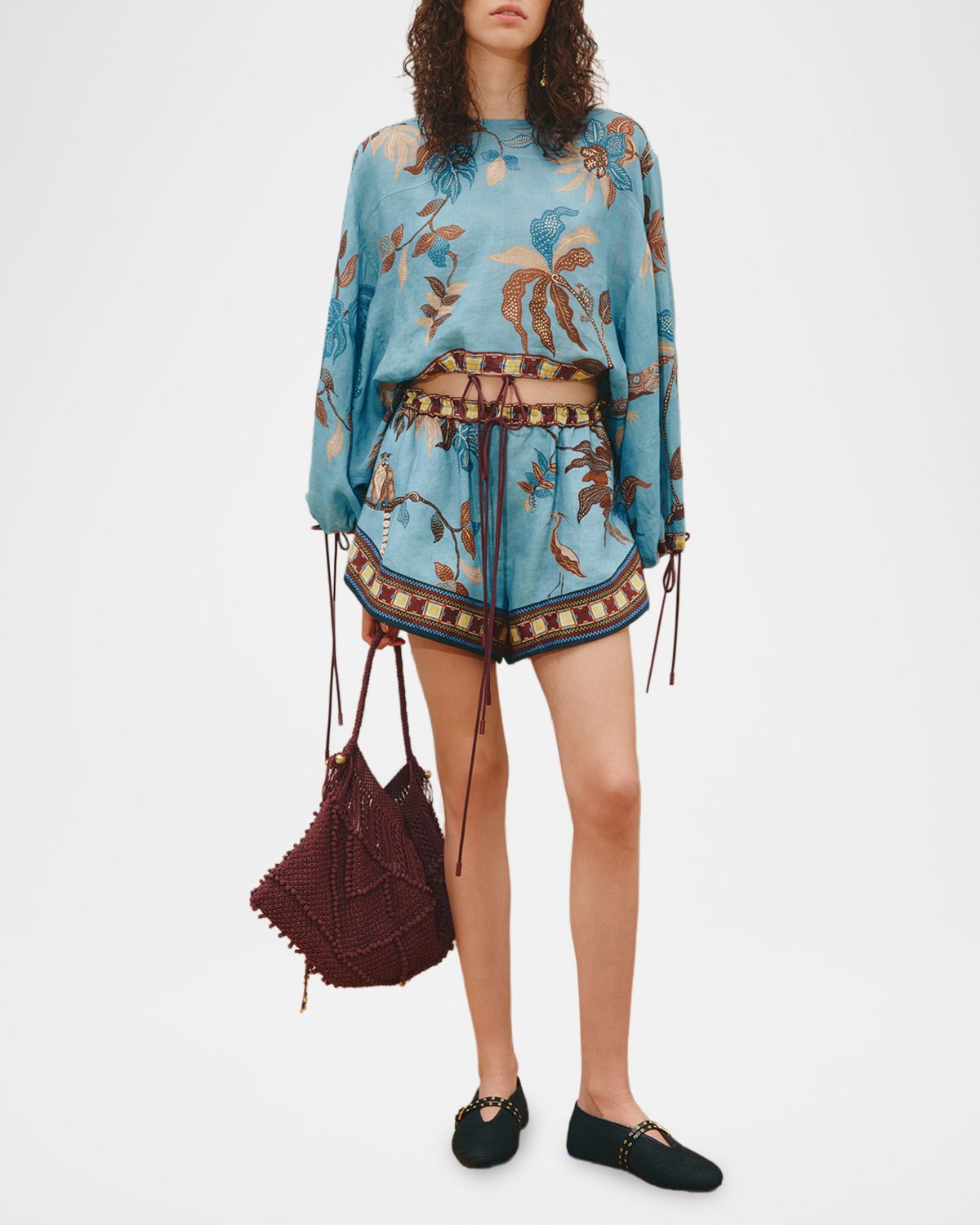 ALEMAIS Georgie Tropical Crop Top