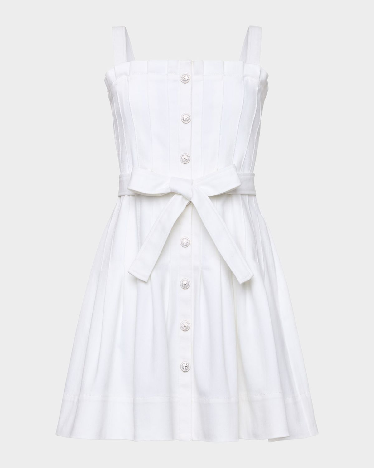 Cinq a Sept Branwen Pleated Denim Mini Dress