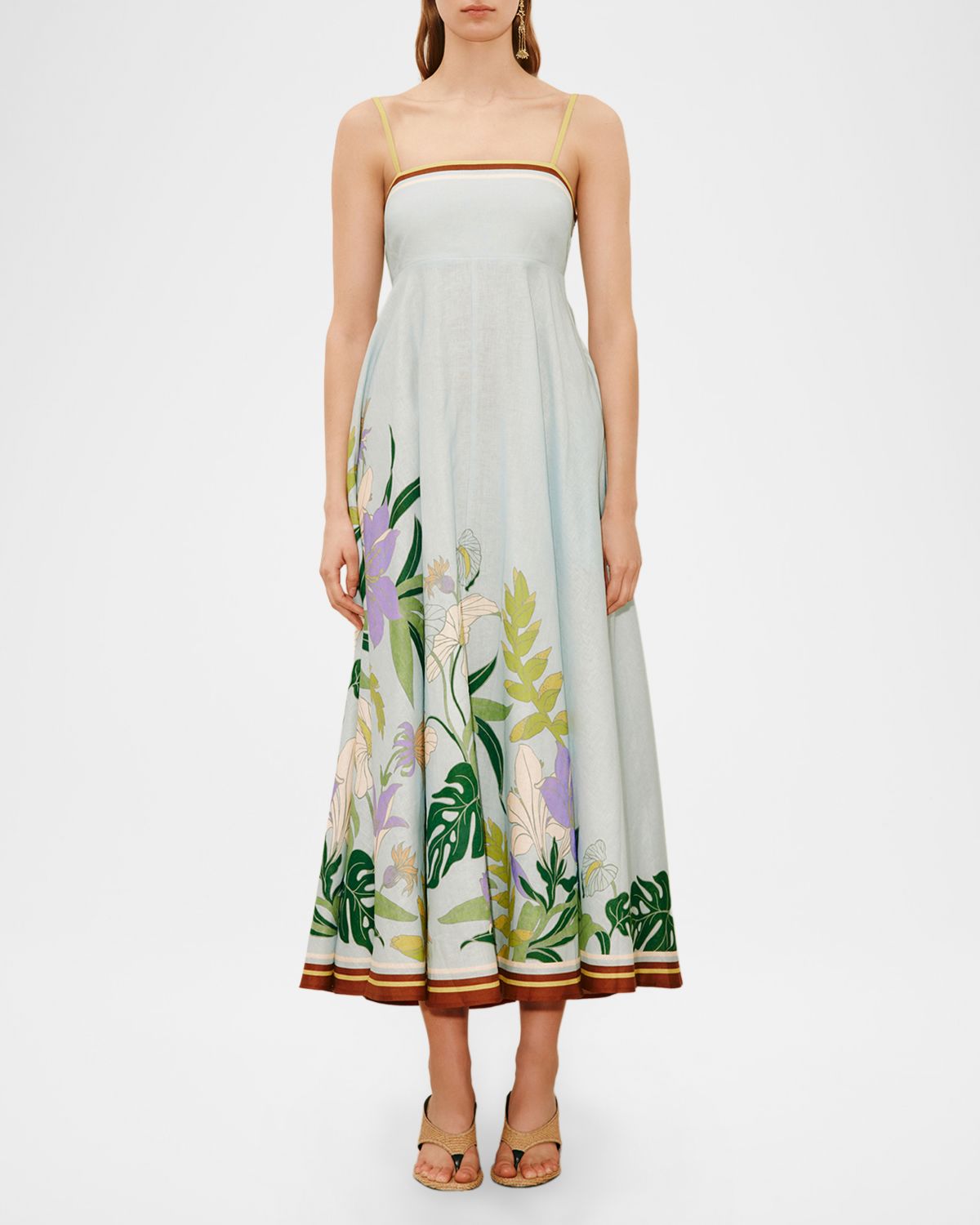 ALEMAIS Alfie Linen Midi Dress