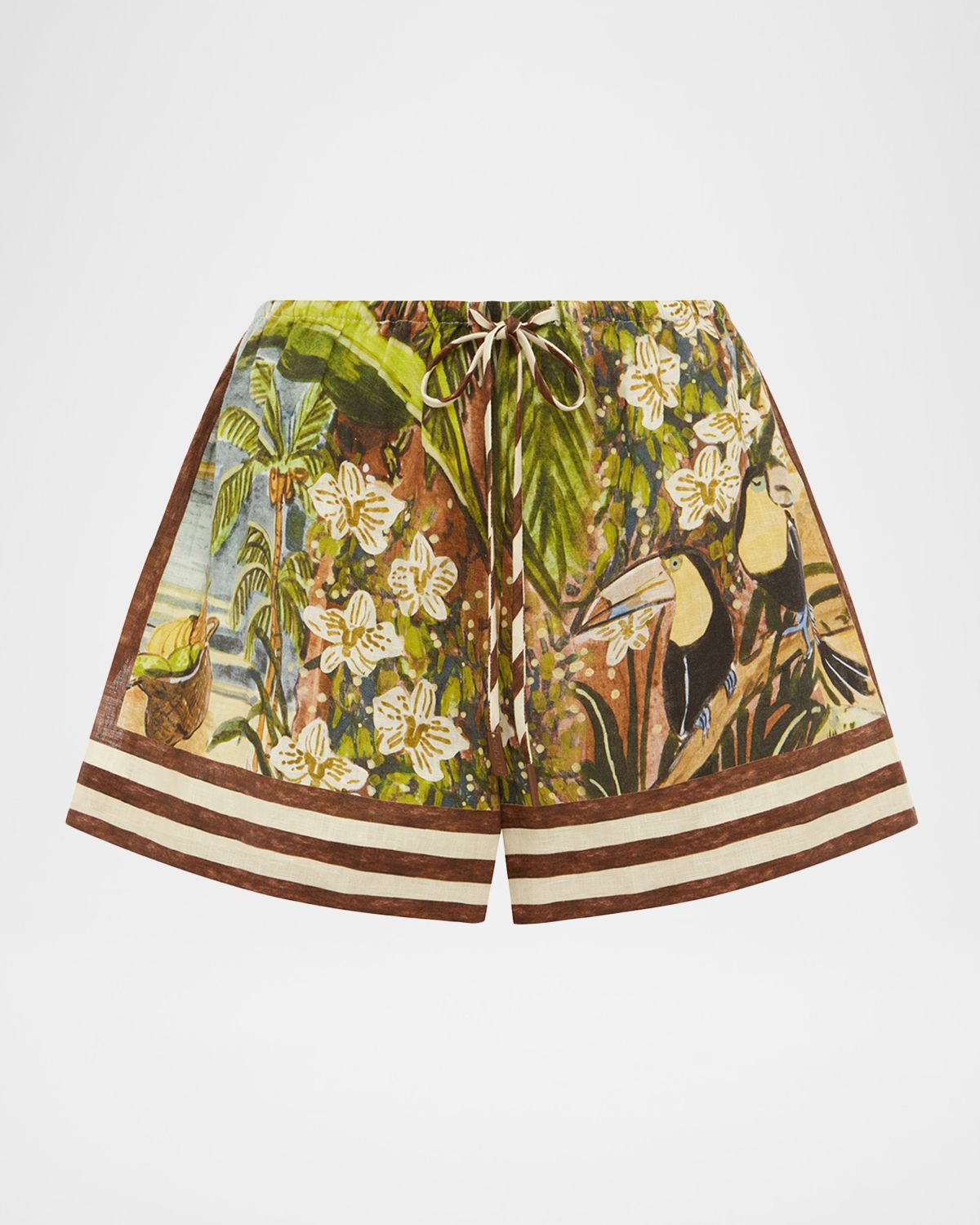 ALEMAIS Toucan Tango Linen Shorts