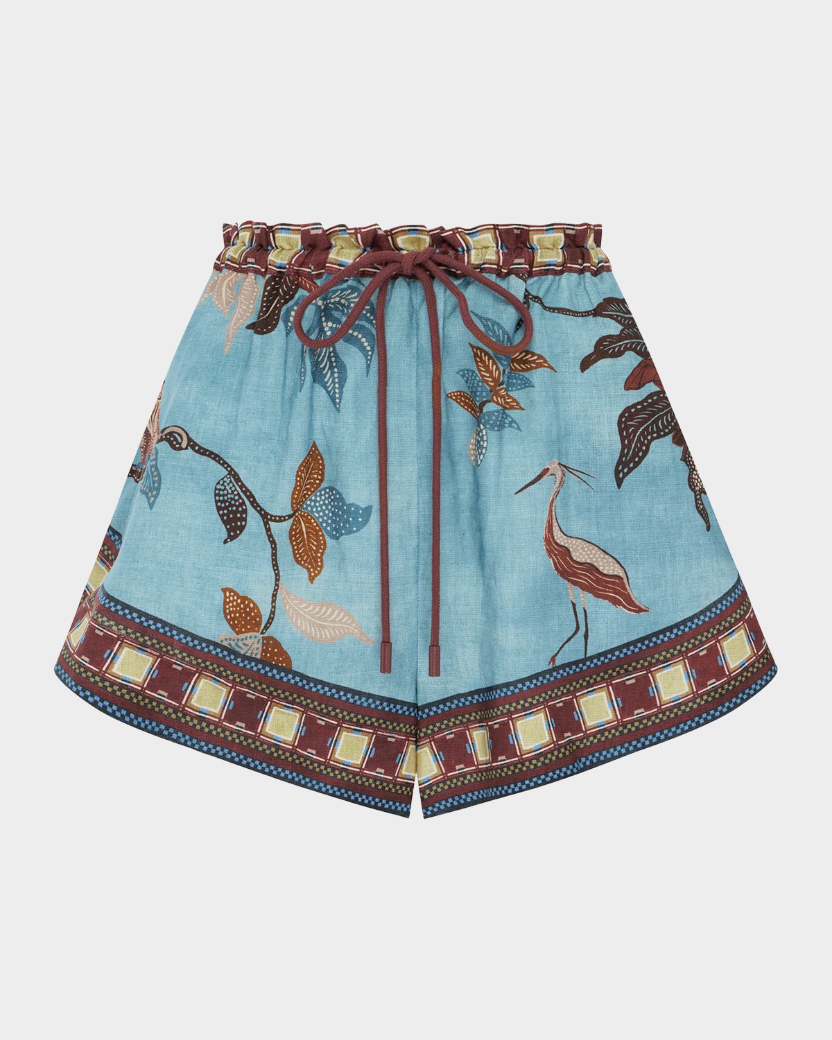 ALEMAIS Georgie Tropical Linen Shorts