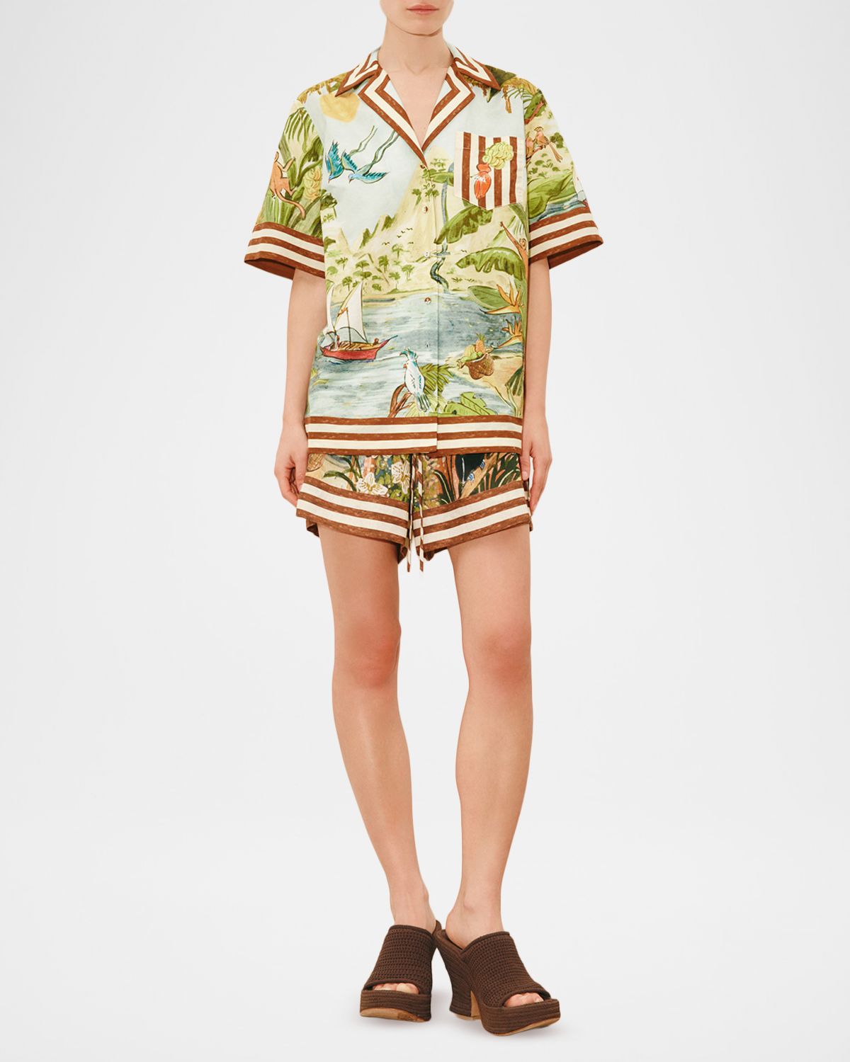 ALEMAIS Toucan Tango Linen Shirt