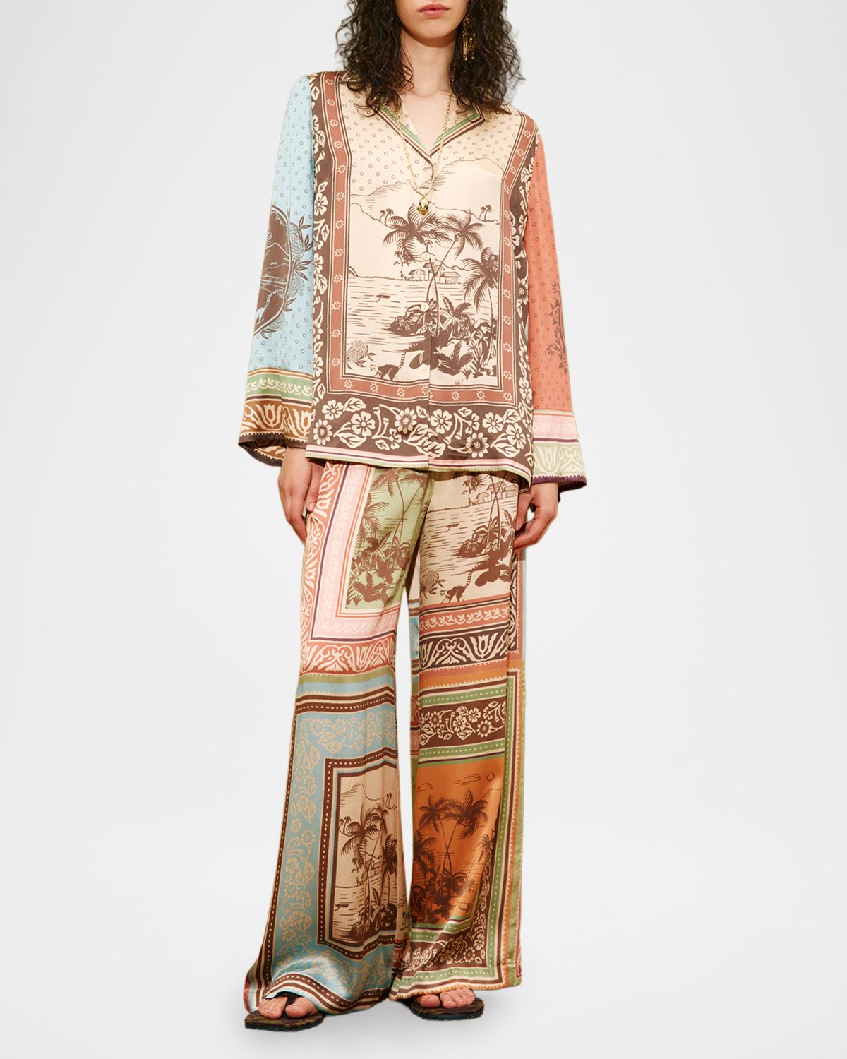 ALEMAIS Alberta Silk Shirt