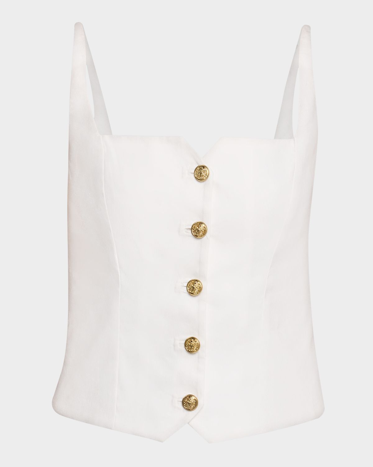 ALICE + OLIVIA Kelcey Sleeveless Button-Front Top | Thumbnail 6