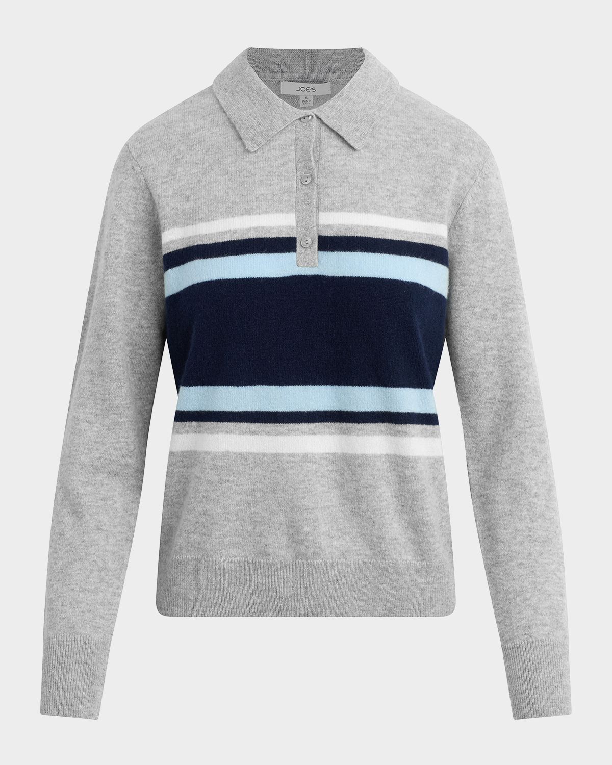 Joe 's Jeans The Long-Sleeve Cashmere Polo Sweater