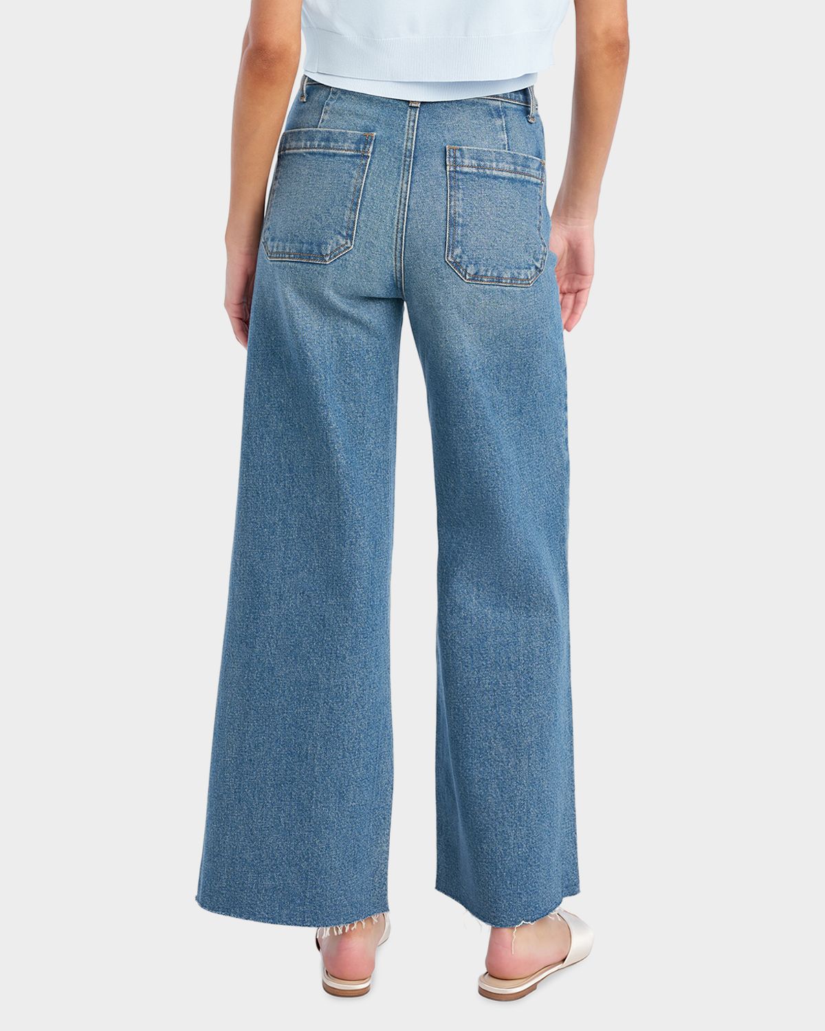 Favorite Daughter The Mischa Super High-Rise Wide Cropped Jeans
