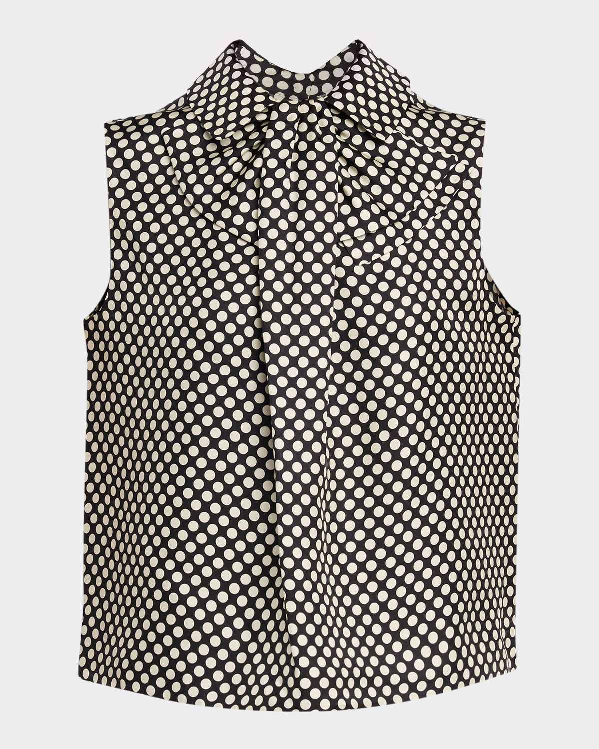 Dice Kayek Polka Dot Silk Twill Sleeveless Blouse