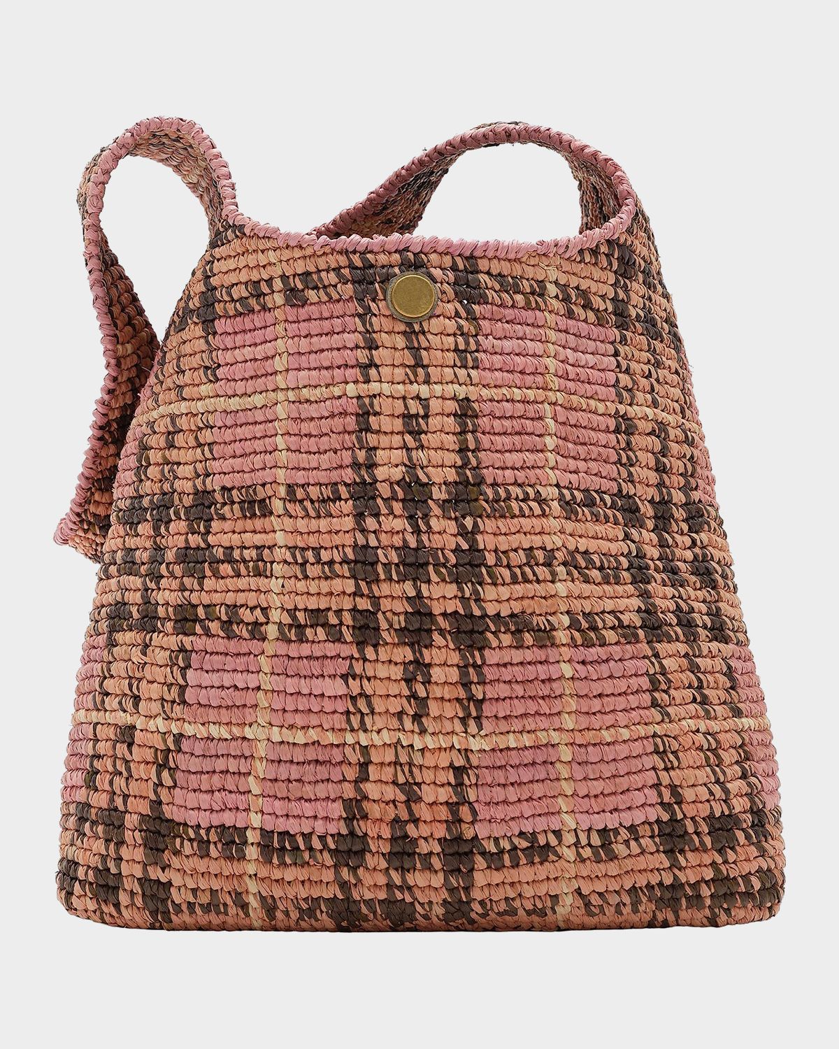 Burberry Margate Crochet Raffia Check Hobo Bag | Thumbnail 4