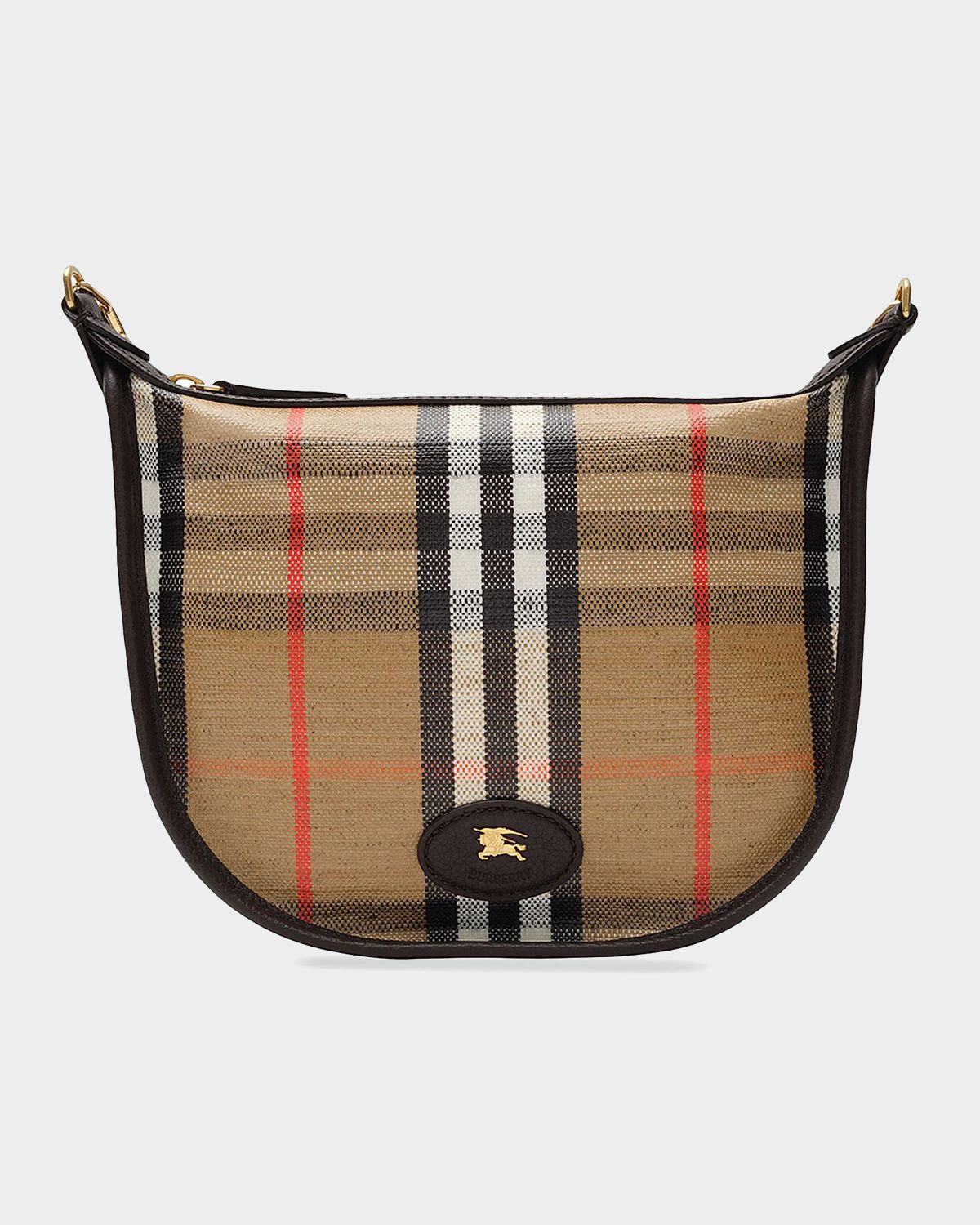 Burberry Highlands Coated Check Shoulder Bag | Thumbnail 4 Burberry Highlands Coated Check Shoulder Bag | Thumbnail 4
