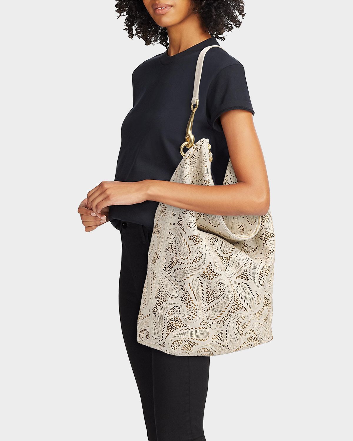 Burberry Bridle Large Cutout Paisley Leather Tote Bag | Thumbnail 6 Burberry Bridle Large Cutout Paisley Leather Tote Bag | Thumbnail 6