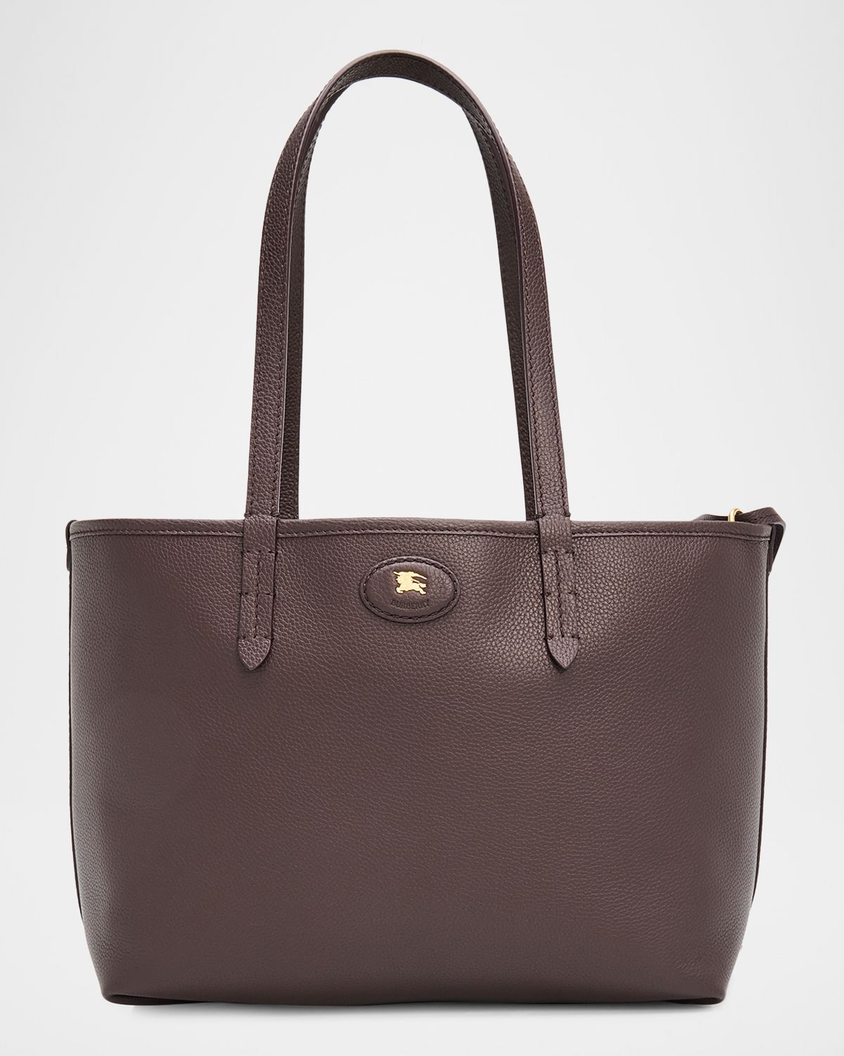 Burberry Highlands Small Check & Leather Reversible Tote Bag