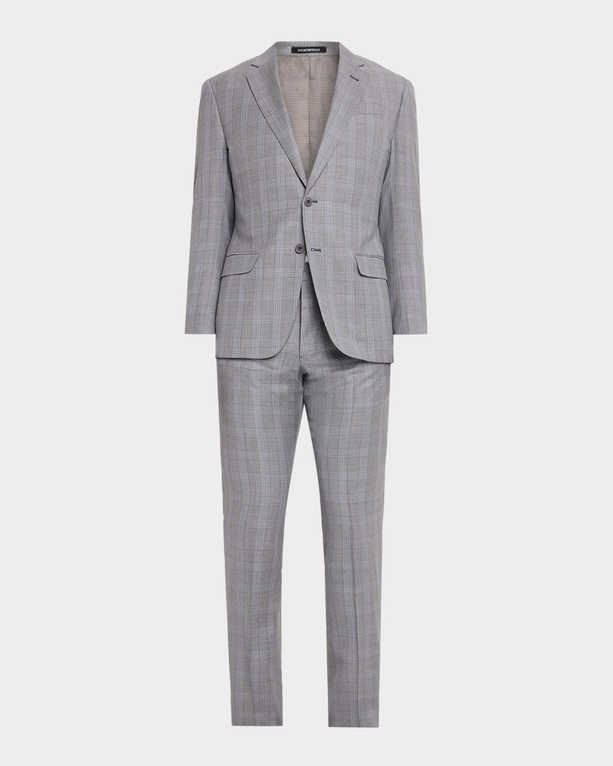 Emporio Armani Men 's Plaid G Line Wool Two-Piece Suit