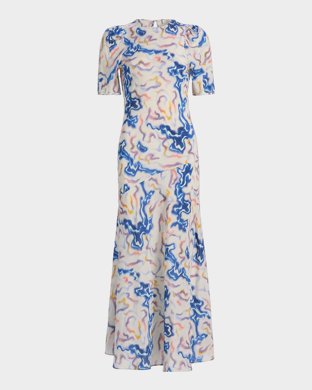 Ulla Johnson Samar Short-Sleeve Silk Dress | Thumbnail 8 Ulla Johnson Samar Short-Sleeve Silk Dress | Thumbnail 8