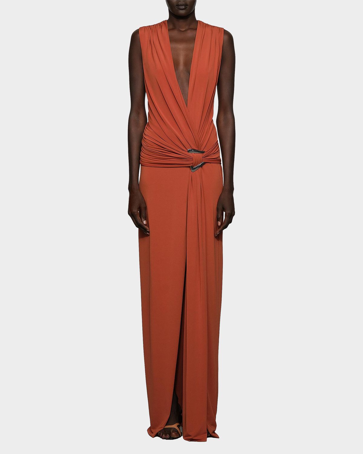 Et Ochs Jil Plunging Draped Column Gown | Thumbnail 2 Et Ochs Jil Plunging Draped Column Gown | Thumbnail 2