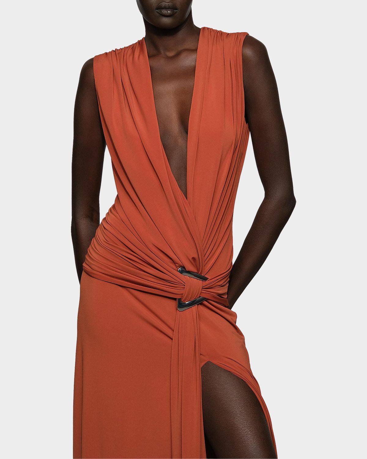 Et Ochs Jil Plunging Draped Column Gown | Thumbnail 5 Et Ochs Jil Plunging Draped Column Gown | Thumbnail 5