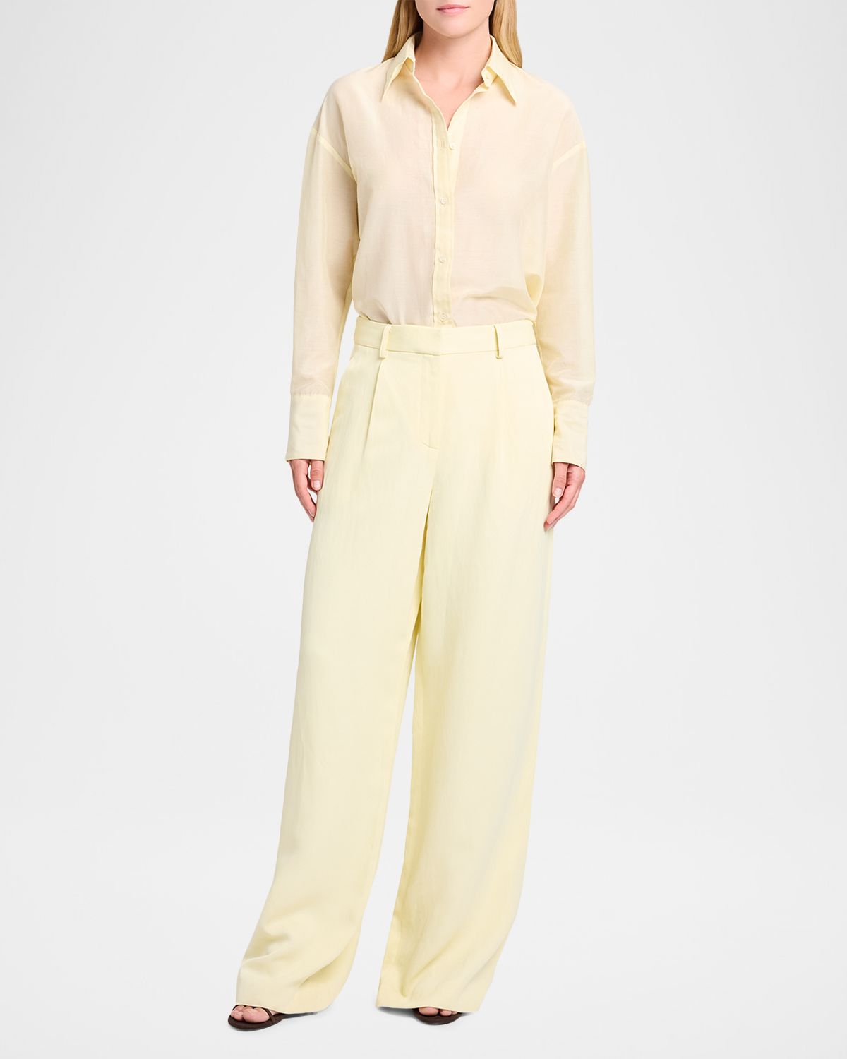 TWP Hudson St Pants in Coated Viscose Linen