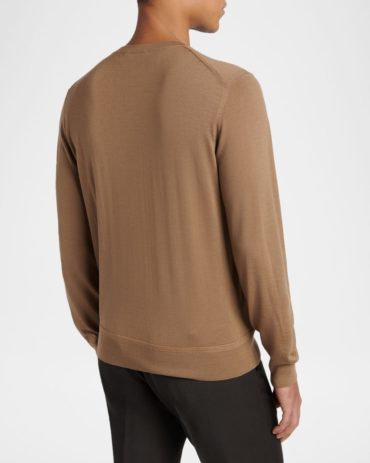 TOM FORD Men 's Lyocell and Cotton Long-Sleeve T-Shirt | Thumbnail 2