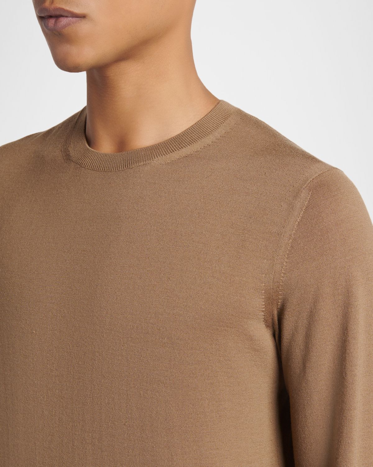 TOM FORD Men 's Lyocell and Cotton Long-Sleeve T-Shirt | Thumbnail 4