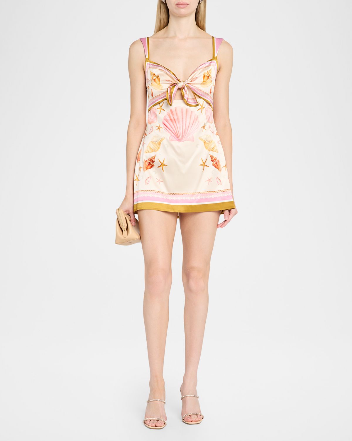 Retrofete Margarie Printed Satin Mini Dress
