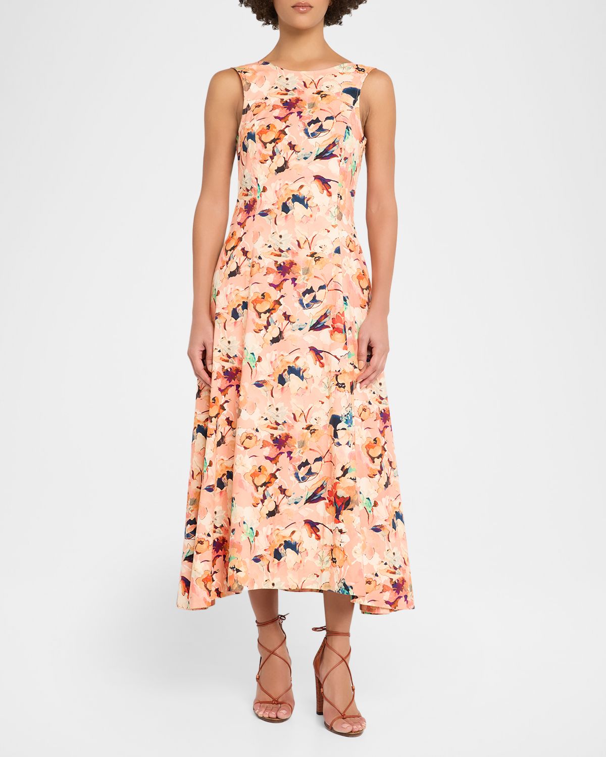 Ulla Johnson Georgie Floral Cotton Midi Dress